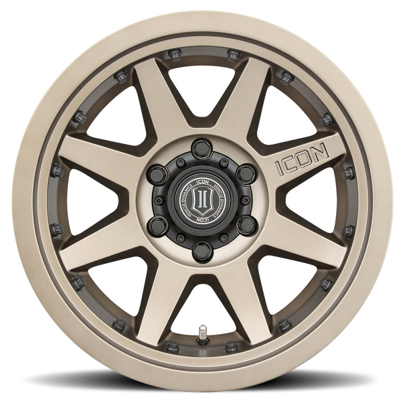 ICON Rebound Pro 17x8.5 6x5.5 0mm Offset 4.75in BS 106.1mm Bore Bronze Wheel.