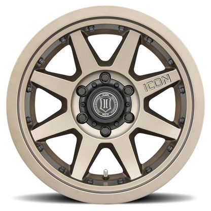 ICON Rebound Pro 17x8.5 5x5 -6mm Offset 4.5in BS 71.5mm Bore Bronze Wheel.