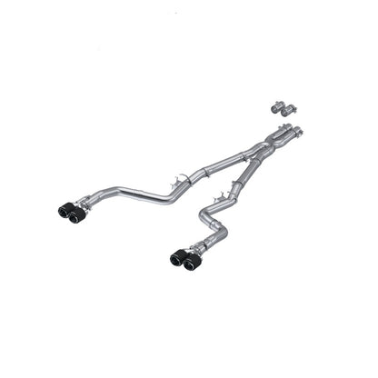 MBRP 15-Up Challenger 5.7 / 17-Up 6.2L/6.4L 3in Race Series Cat-Back w/ Quad Tips T304 Exhaust.