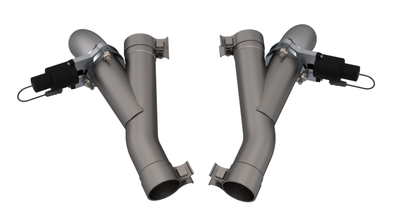 QTP 2018+ Jeep Grand Cherokee Trackhawk 2.75in 304SS Aggressor Cutout Dual Mid Pipes.