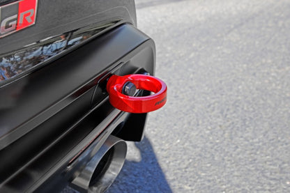 Perrin 2020 Toyota Supra Tow Hook Kit (Rear) - Red.