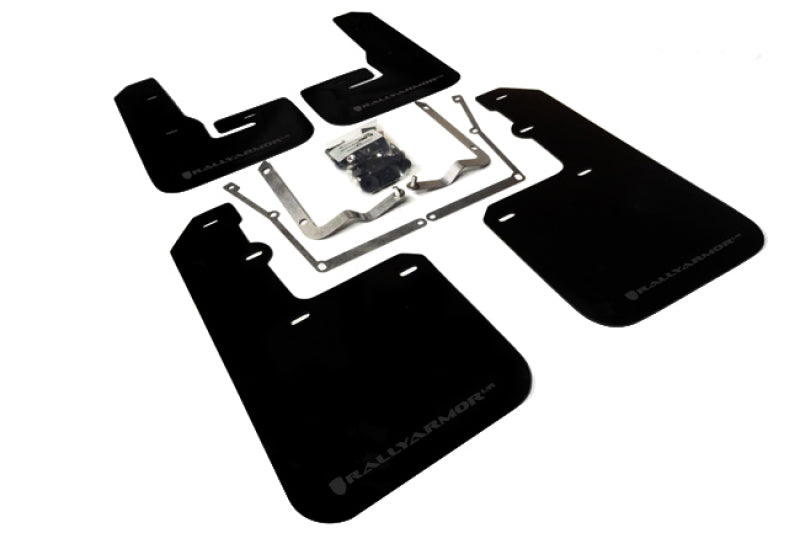 Rally Armor 2015-2017 VW Jetta MKVII UR Black Mud Flap w/ Grey Logo.
