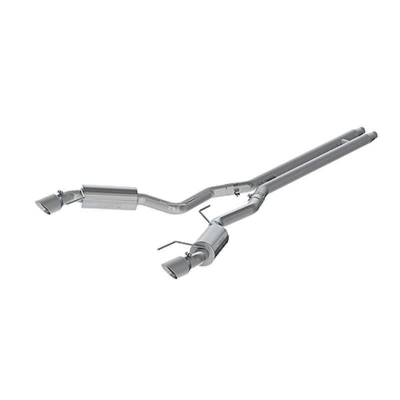 MBRP 15 Ford Mustang GT 5.0 3in Cat Back Dual Split Rear Street Version 4.5in Tips - T409.