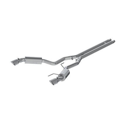 MBRP 15 Ford Mustang GT 5.0 3in Cat Back Dual Split Rear Street Version 4.5in Tips - T409.