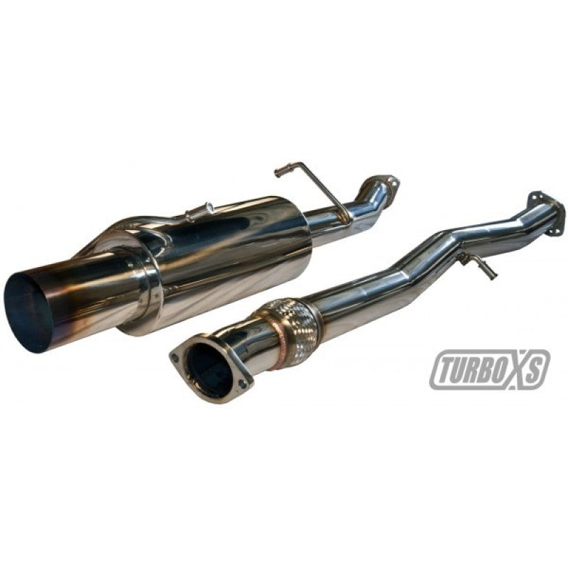 Turbo XS 02-07 WRX-STi Catback Exhaust Blued Tips.