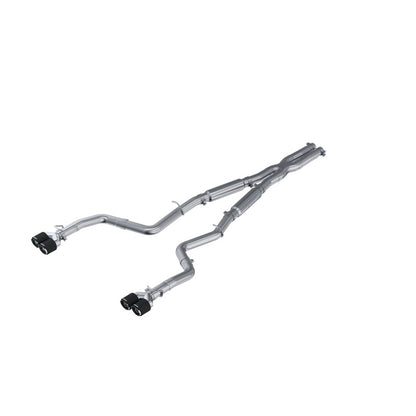 MBRP T304 SS 3in Dual Rear Catback CF Quad Tips - Street | S71153CF