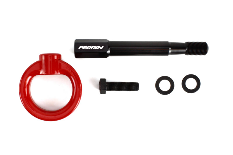 Perrin 15-19 Subaru WRX/STI Tow Hook Kit (Rear) - Red.