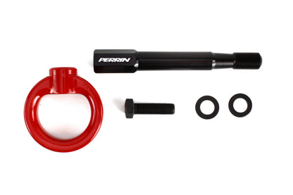 Perrin 15-19 Subaru WRX/STI Tow Hook Kit (Rear) - Red.