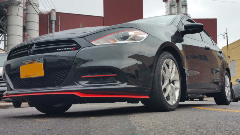 Rally Armor 2013-2016 Dodge Dart UR Black Mud Flap w/ White Logo.