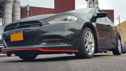 Rally Armor 2013-2016 Dodge Dart UR Black Mud Flap w/ White Logo.