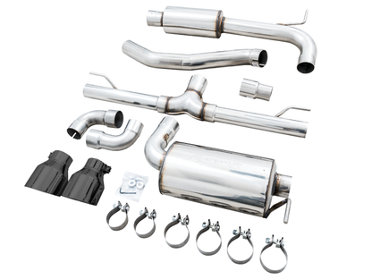 AWE Tuning Touring Catback Exhaust - Diamond Black Tips | 3015-33658