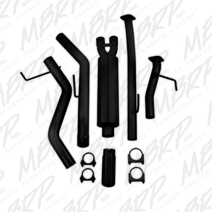 MBRP 2009-2014 Toyota Tundra 5.7L EC-Std. & SB/CC-SB 3in Cat-Back Single Side AL - Black.