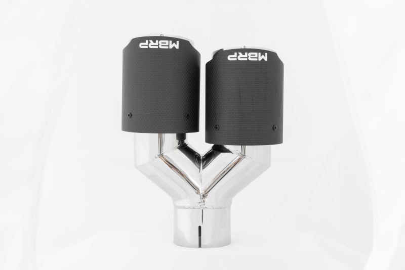MBRP Universal Carbon Fiber Dual Tip 3.5in OD/2.5in Inlet.