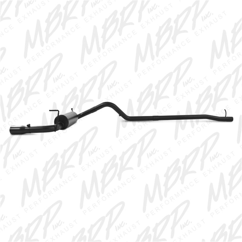 MBRP 12 Jeep Wrangler/ Rubicon 3.6L Cat Back Single Rear Exit Black Exhaust.