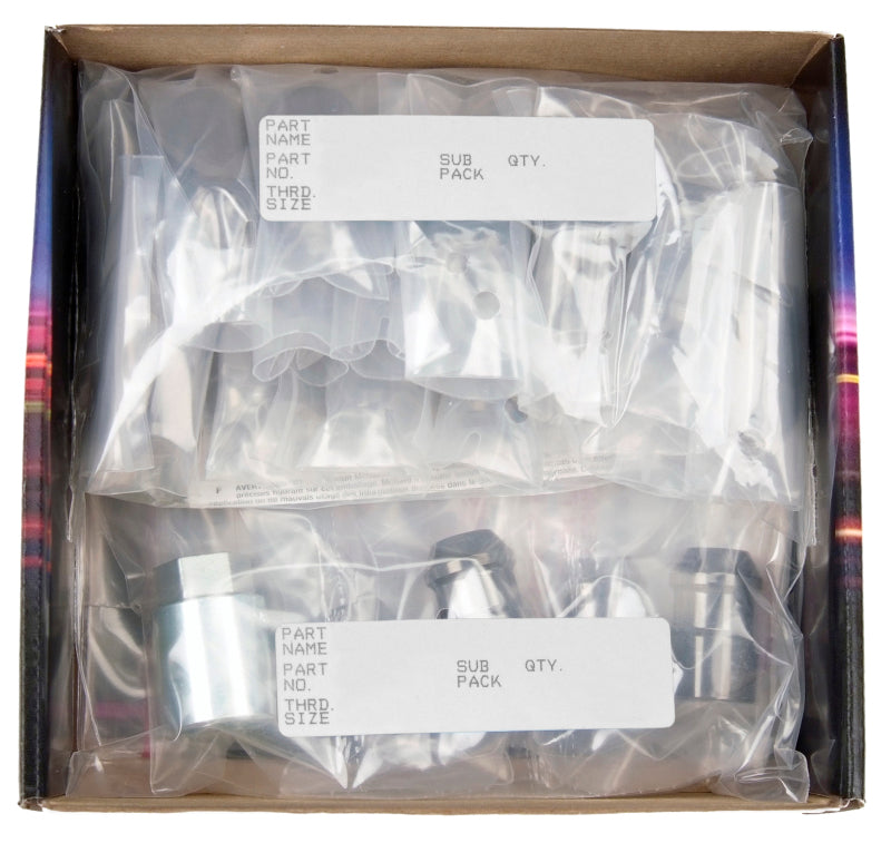McGard 5 Lug Hex Install Kit w/Locks (Cone Seat Nut) M12X1.5 / 13/16 Hex / 1.5in. Length - Black.