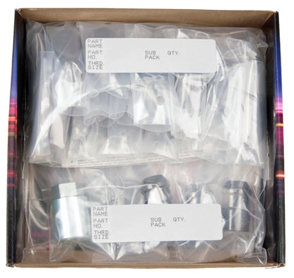 McGard 5 Lug Hex Install Kit w/Locks (Cone Seat Nut) M12X1.5 / 13/16 Hex / 1.5in. Length - Black.