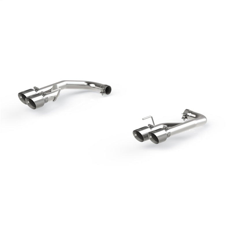 MBRP 18-20 Ford Mustang GT 2.5in T304 Non Active Dual Axle Back Exhaust System - 4in Dual Wall Tips.