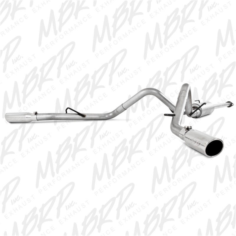 MBRP 05-13 Toyota Tacoma 4.0L EC/CC AL Dual Split Side Cat Back Exhaust.