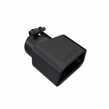 MBRP Universal Tip 4.75inx 3in Rectangle Angled Cut 3in O.D. inlet Pass. Side 7.375in length Black.