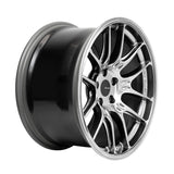 Enkei GTC02 18x10 5x112 32mm Offset 66.5mm Bore Hyper Silver Wheel.