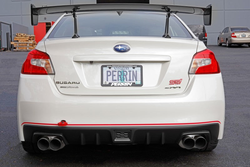 Perrin 15-19 Subaru WRX/STI Tow Hook Kit (Rear) - Red.