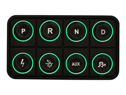 AEM EV 8 Button Keypad CAN Based Programmable Backlighting