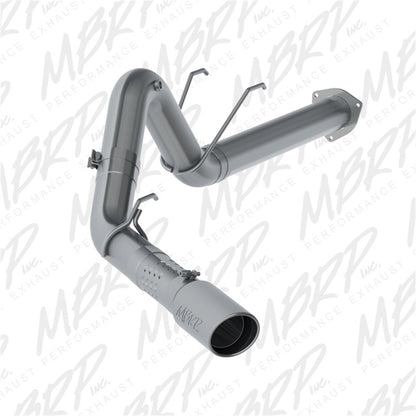 MBRP 17-19 Ford F250/350/450 6.7L 4in Aluminized Filter Back Single Tip Exhaust System.
