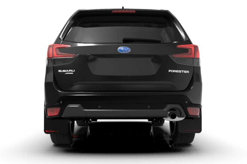 Rally Armor 2019 Subaru Forester UR Black Mud Flap w/ Red Logo.