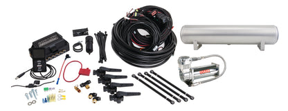 Air Lift Performance 3H (1/4 Air Line 4 Gal 5-Port Raw Aluminum Tank VIAIR 444C Comp)