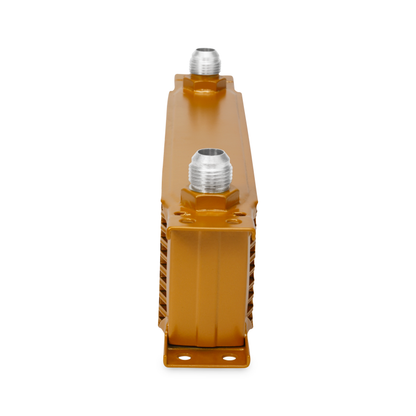 Mishimoto Universal 10 Row Oil Cooler - Gold.