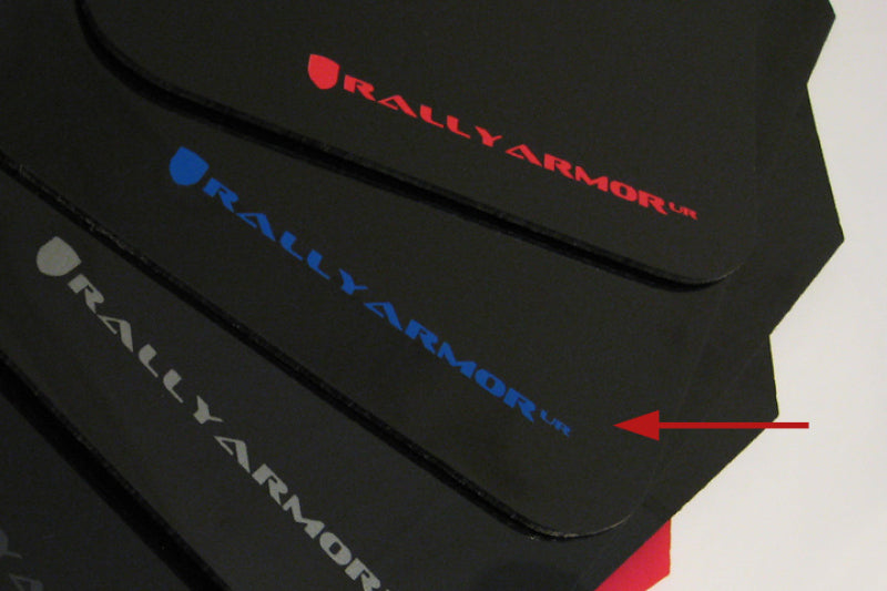 Rally Armor 02-07 Subaru WRX/STI/RS/2.5i (wagons req mod) UR Black Mud Flap w/ Blue Logo.