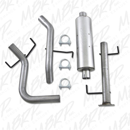 MBRP 2007-2009 Toyota FJ 4.0L V6 Cat Back Single Rear Exit Off-Road Tail No tip.