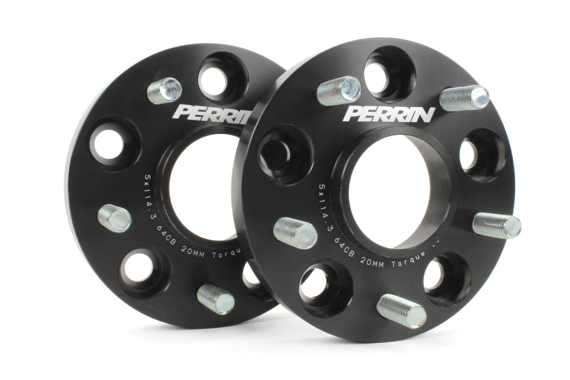 Perrin 17-18 Honda Civic Si 64.1mm Hub 5x114.3 20mm Wheel Spacers (One Pair).