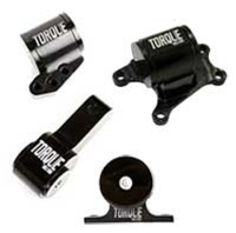 Torque Solution Billet Aluminum 4 Piece Engine Mount Kit: Mitsubishi Evolution VII-IX 2001-2006.