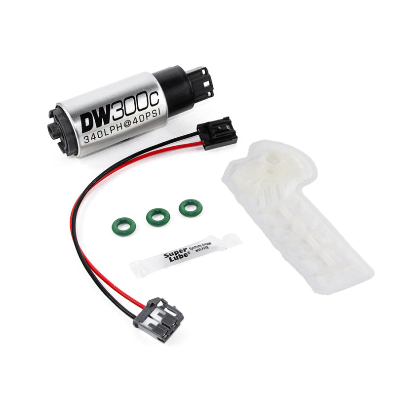 DeatschWerks 340lph DW300C Compact Fuel Pump w/ 12+ Scion FR-S/BRZ / 15 WRX Set Up Kit.