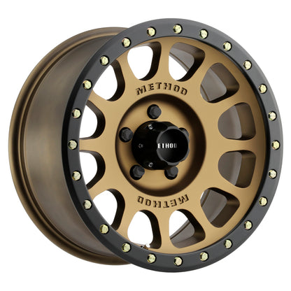 Method MR305 NV 17x8.5 0mm Offset 5x5.5 108mm CB Method Bronze/Black Street Loc Wheel.