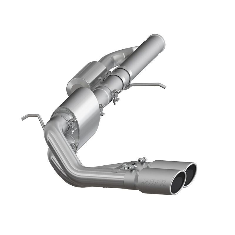 MBRP 09+ Chevrolet Silverado 1500 3in Cat Back Pre-Axle Dual Outlet w/ 4in Tip - AL.
