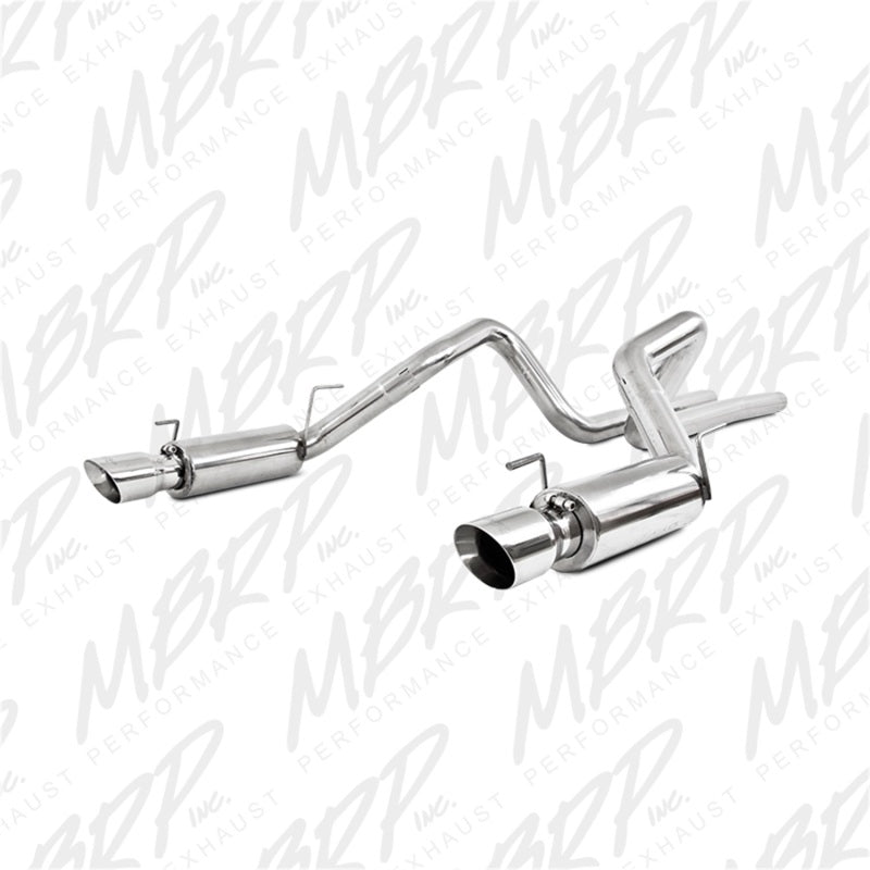 MBRP 05-09 Ford Shelby GT500 / GT Dual Split Rear Race Version, T409 4in Tips Exhaust System.