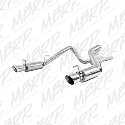 MBRP 05-09 Ford Shelby GT500 / GT Dual Split Rear Race Version, T409 4in Tips Exhaust System.