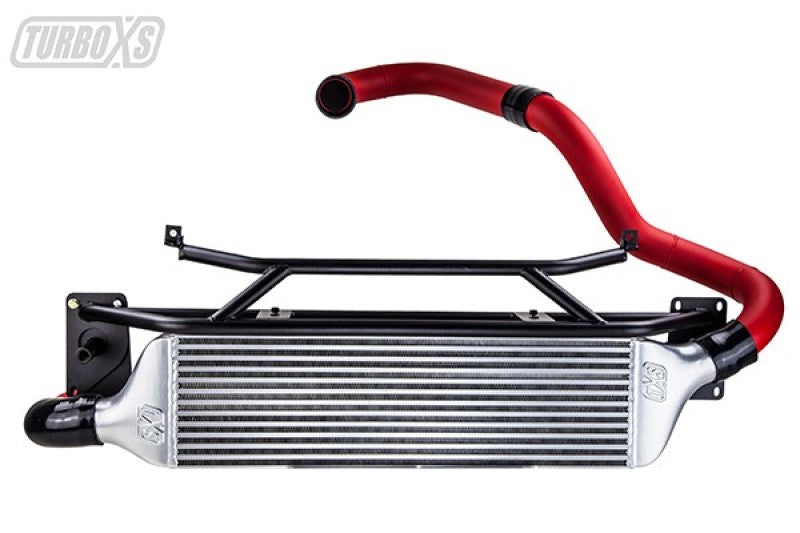Turbo XS FMIC for 15-16 Subaru WRX - Wrinkle Red Pipes.