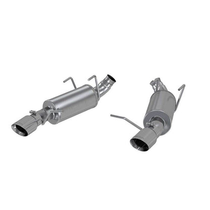 MBRP 11-14 Ford Mustang V6 3in. Dual Muffler Axle Back Split Rear Exhaust System AL.