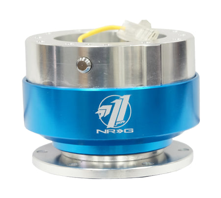 NRG Quick Release - Black Body/ Blue Chrome Ring.
