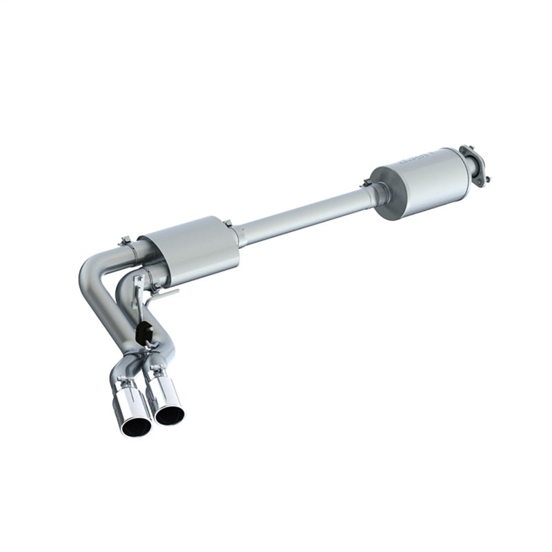 MBRP 15-20 Ford F150 T409 Pre-Axle 4in OD Tips Dual Outlet 3in Cat Back Exhaust.