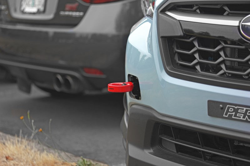 Perrin Tow Hook Kit - Front 13-18 Subaru Forester - Red.