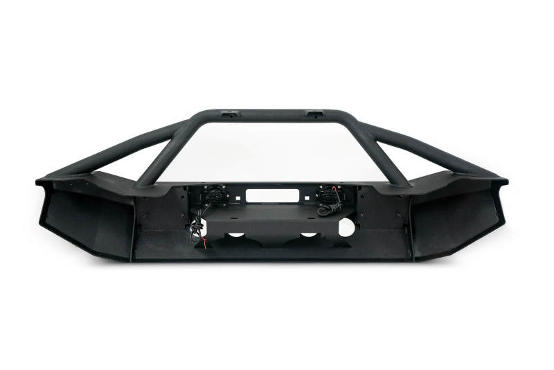 DV8 Offroad 07-18 Jeep Wrangler JK/JL FS-8 Mid Length Steel Front Bumper w/ LED Lights
