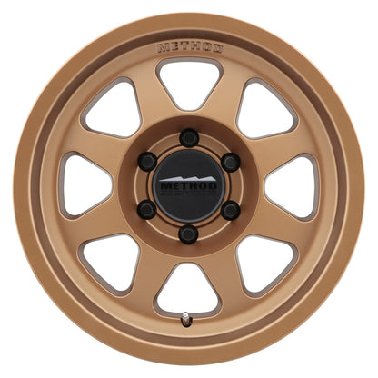 Method MR701 17x8.5 0mm Offset 6x5.5 106.25mm CB Method Bronze Wheel.