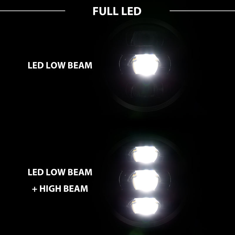 ANZO 2018-2019 Jeep Wrangler Full Led ProjectorH.L Black.