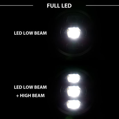 ANZO 2018-2019 Jeep Wrangler Full Led ProjectorH.L Black.