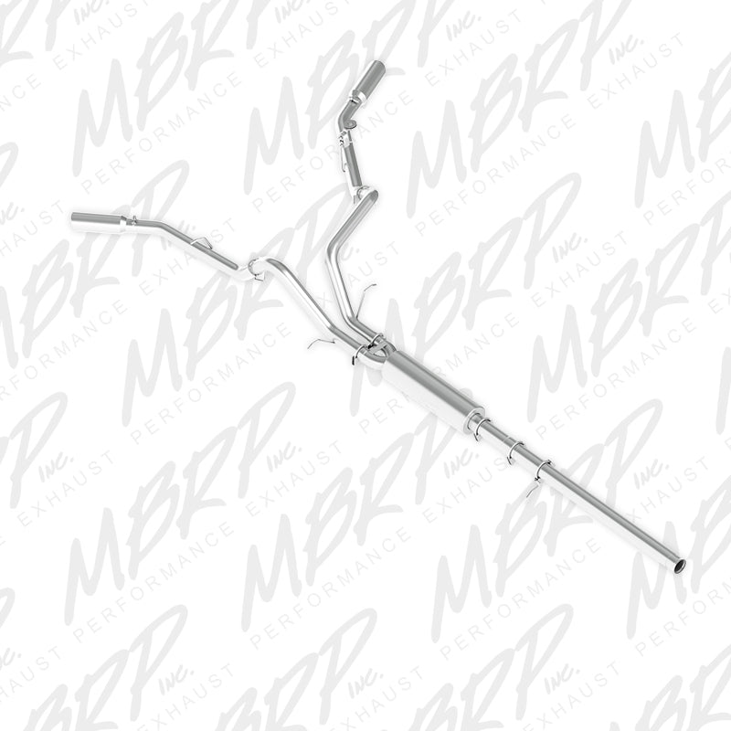 MBRP 14 Chevy/GMC 1500 Silverado/Sierra 4.3L V6/5.3L V8 Dual Split Side Alum 3in Cat Back Exhaust.