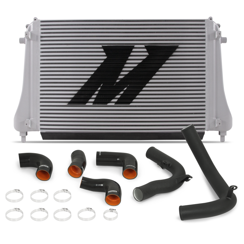 Mishimoto 2015+ VW MK7 Golf TSI / GTI / R Performance Intercooler Kit w/ Pipes (Black).